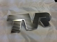 TVRボンネットバッチ-シルバー