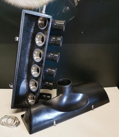 画像9: カーボンファイバー　SPEEDSIXエアボックス　ファンネル付き