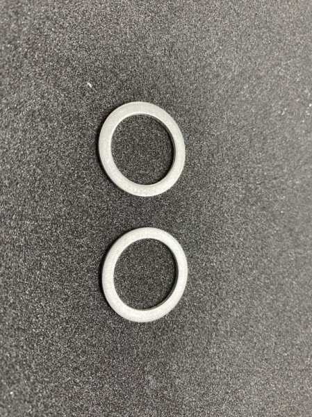 画像3: フューエルタンク　ロアOUTパイプガスケット（バンジョウ型）2個セット (3)