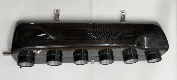 画像1: カーボンファイバー　SPEEDSIXエアボックス　ファンネル付き (1)